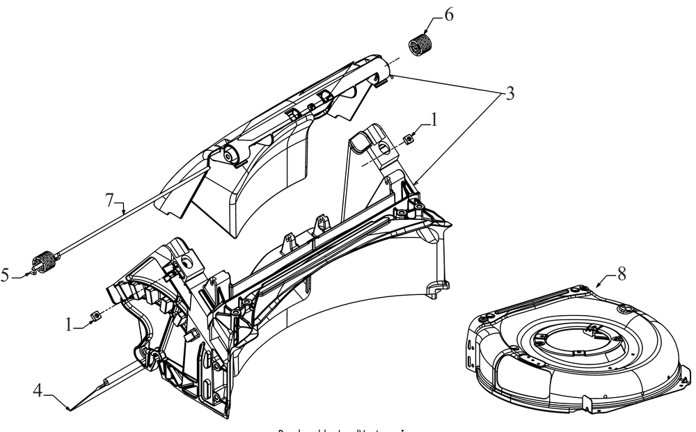 Deck 2 Diagram and Parts List for SC300 (12AVB2KM710)(2022) Cub Cadet Lawn Mower